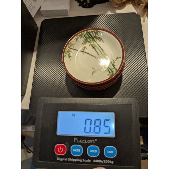 Six Kutani Bamboo design fruit bowls Eggshell China Japan Pre-1930 - Picture 10 of 13